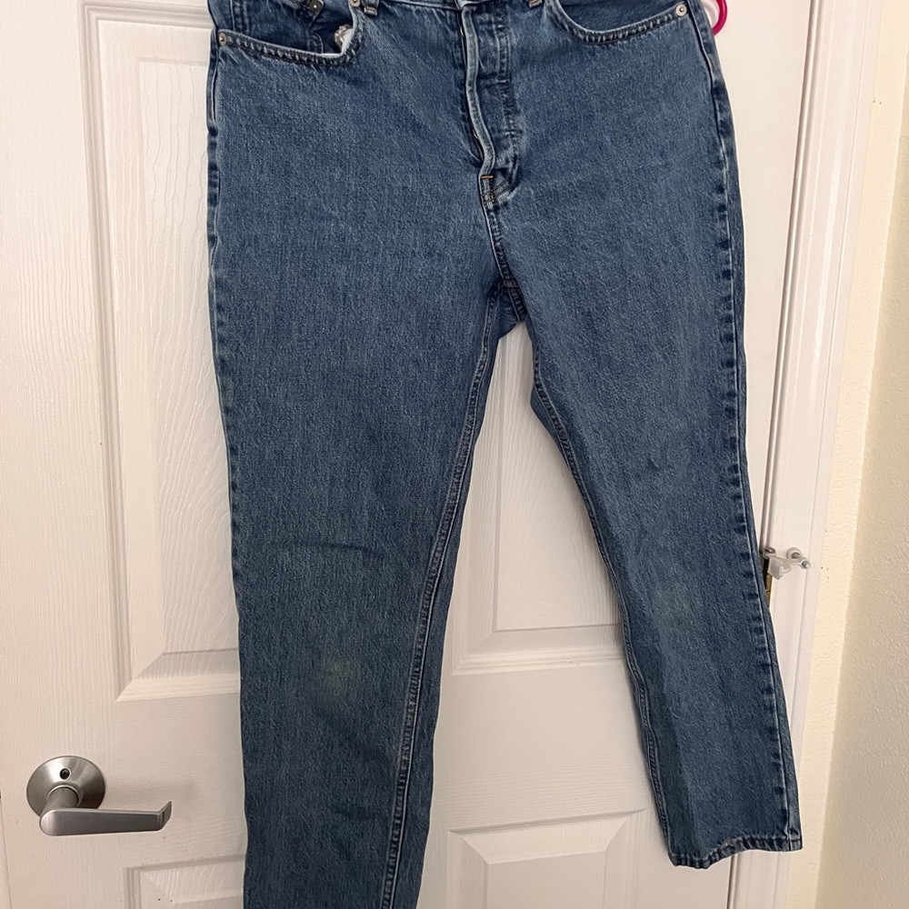 Everlane Blue Straight Leg Jeans